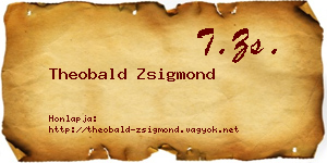 Theobald Zsigmond névjegykártya